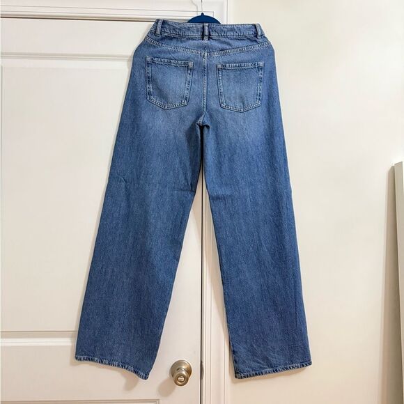 Light Weight Blue Denim Wide Jeans - Picture 5 of 6